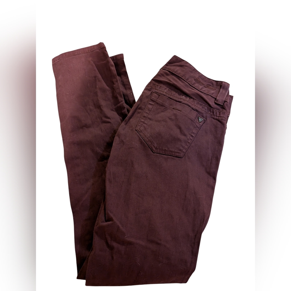 Guess Women's Jeans - Deep Burgundy